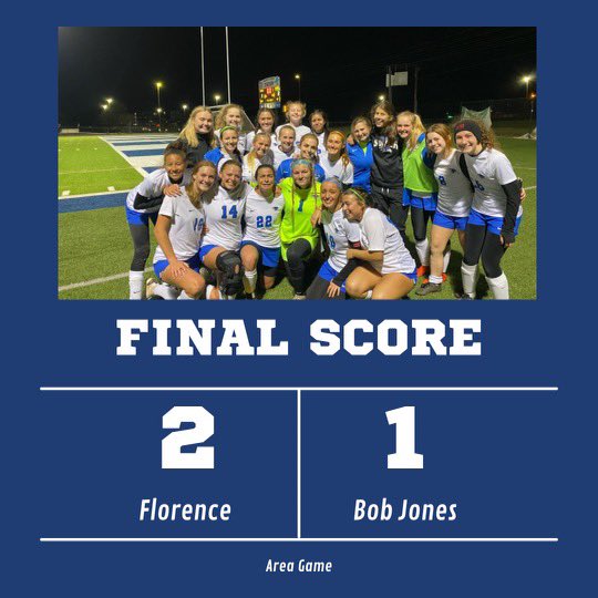Huge area win tonight against a very talented Bob Jones team! #hardworkpaysoff