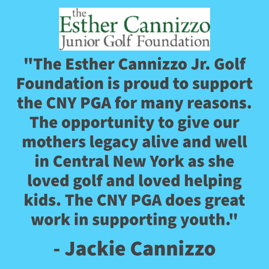 CNYPGA's tweet photo. It's our final day of Partners Week and last but not least we'd like to thank Jackie Cannizzo (Esther Cannizzo Jr. Golf Foundation), Trey Walewski (UA) and Brian Robinson (Cutter&amp;Buck) for their support of our Section!
#CNYPGA #PartnersWeek https://t.co/VrCWLMUh8r