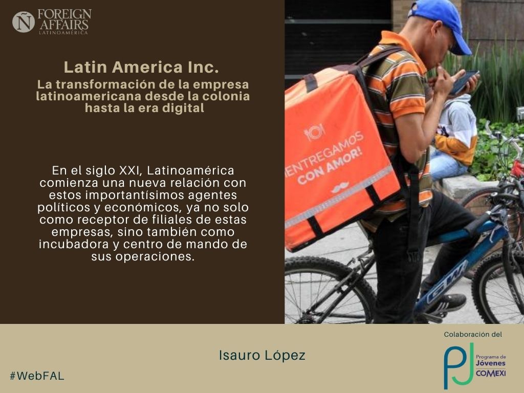 #LEE "Latin America Inc. La transformación de la empresa latinoamericana desde la colonia hasta la era digital" de Isauro López (@IsauroLR) en el espacio de colaboraciones del <a href="/PJCOMEXI/">Programa de Jóvenes COMEXI</a> en #WebFAL bit.ly/3rdxFtp