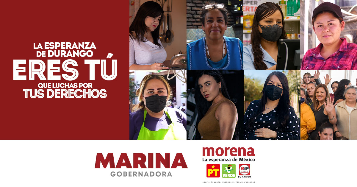 MarinaVitela_'s tweet photo. Desde las niñas hasta las adultas mayores, las duranguenses ¡no estamos solas! 

Somos valientes, luchadoras y juntas haremos historia. 

#MarinaGobernadora  #CambioVerdadero https://t.co/KWbdyF1Rzs