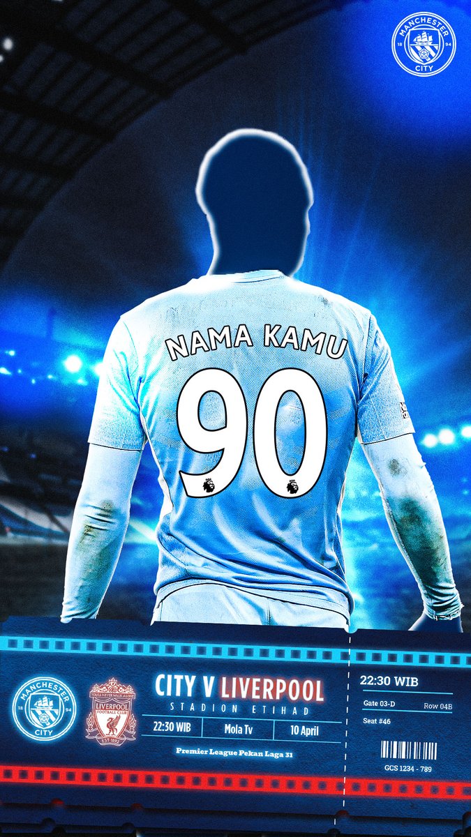 𝙒𝙖𝙡𝙡𝙥𝙖𝙥𝙚𝙧 𝙎𝙥𝙚𝙨𝙞𝙖𝙡 untuk kamu edisi City v Liverpool 😝

'Retweet' dan 'balas' tweet ini dengan nama dan nomor punggung yang kamu inginkan, 

akan kami buatkan Wallpaper ini untukmu! 

Waktu dan tempat dipersilakan😁

#ManCityIndo | id.mancity.com