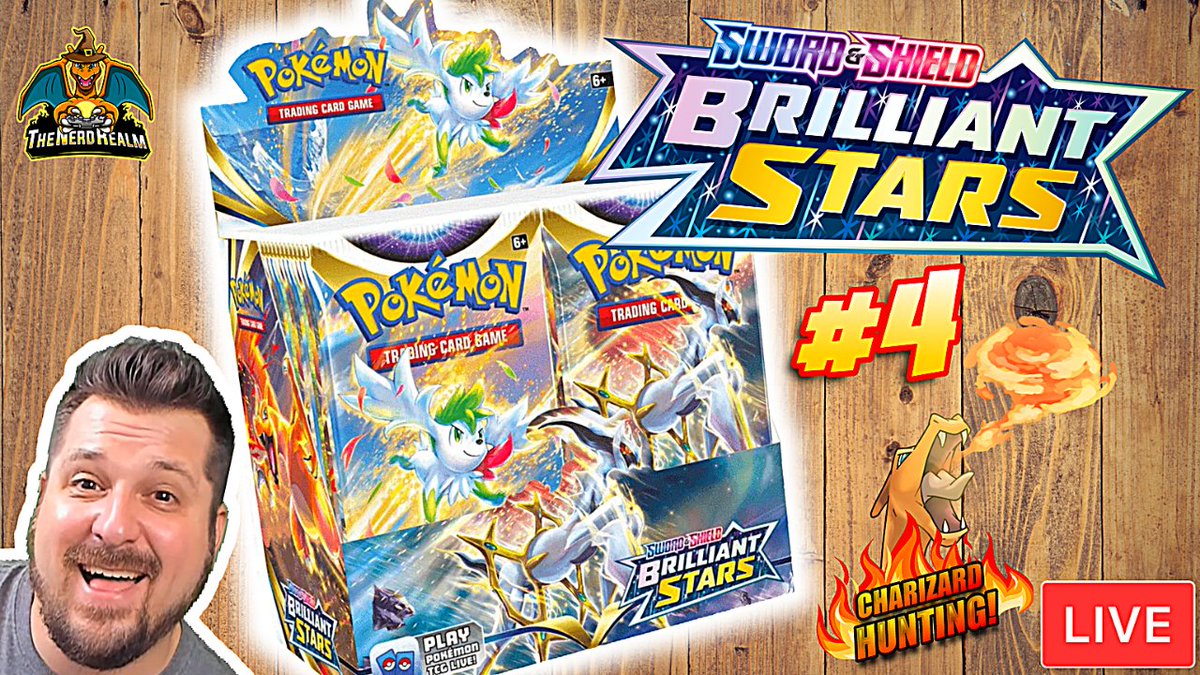 The_Nerd_Realm's tweet photo. Live Streaming Brilliant Stars Booster Box #4 Pokemon Cards Opening now on YouTube: https://t.co/z0rJujnB5k
& Twitch: https://t.co/TWbYTn3g5H
Charizard Hunting!
#BrilliantStars #BoosterBox #CharizardHunting #Pokemon #LiveStream #TheNerdRealm #YouTube #Twitch #PokemonCards https://t.co/dYZ8NOFJHX