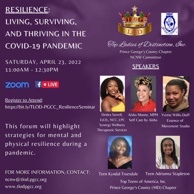 tlodpgcc's tweet photo. We’ll be sharing healthy strategies for adults and teens in coping with the “new normal.” This engaging event will include an interactive yoga demonstration too! Register here: https://t.co/eXhSJMWBsW #TLODInc #TLODPGCC #TopTeensOfAmerica #PGCCTTA #TTA #TopsInService https://t.co/NbqNgkvmz3