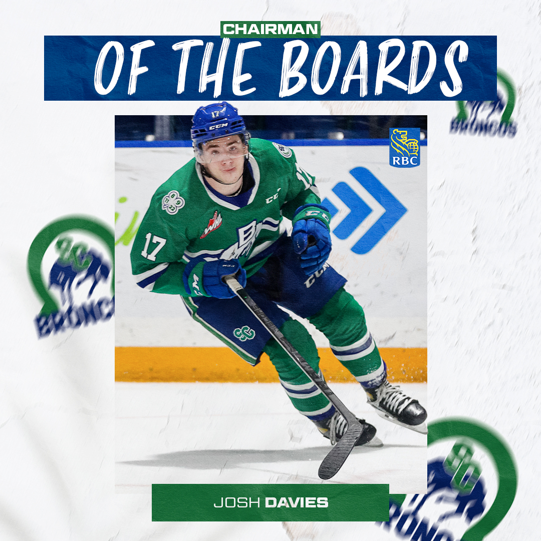 SCBroncos's tweet image. Broncos forward Josh Davies is this year's winner of the RBC Chairman of the Boards Award 🏋️

Photo: Ed Fonger