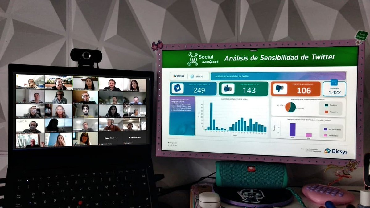 Es un enorme honor haber llevado con <a href="/Dicsys_SA/">Dicsys</a> el caso del Social Analyzer, una de las soluciones de nuestra familia de #CienciaDeDatos en un espacio de innovación e intercambio de ideas en el primer Taller del #IAE junto con Fausto García y <a href="/UVITEC/">Fundación UVITEC</a>