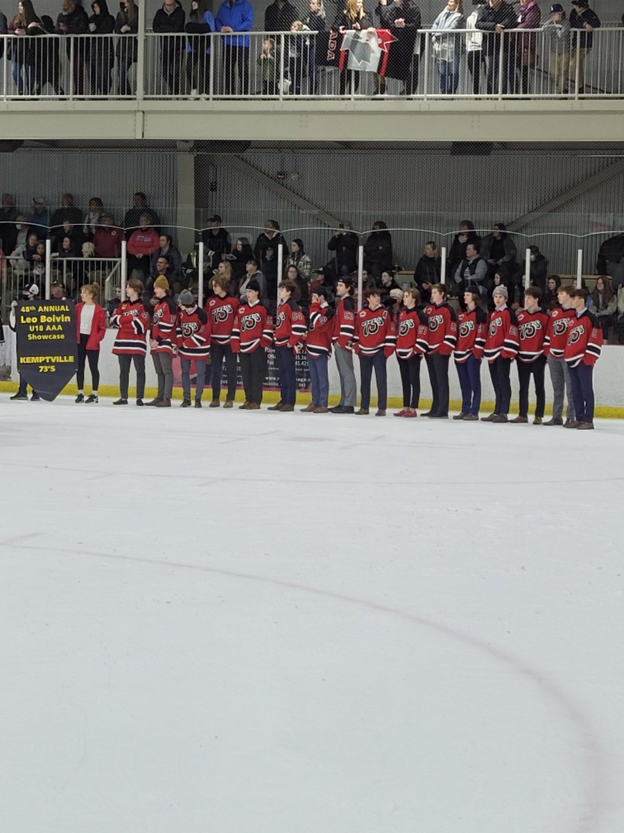 Our <a href="/HEOU18AAA/">HEO U18 AAA 2023-2024</a> team participating in opening ceremonies of <a href="/leoboivintourny/">Leo Boivin Showcase</a> <a href="/The_RowRules/">The Row</a>
