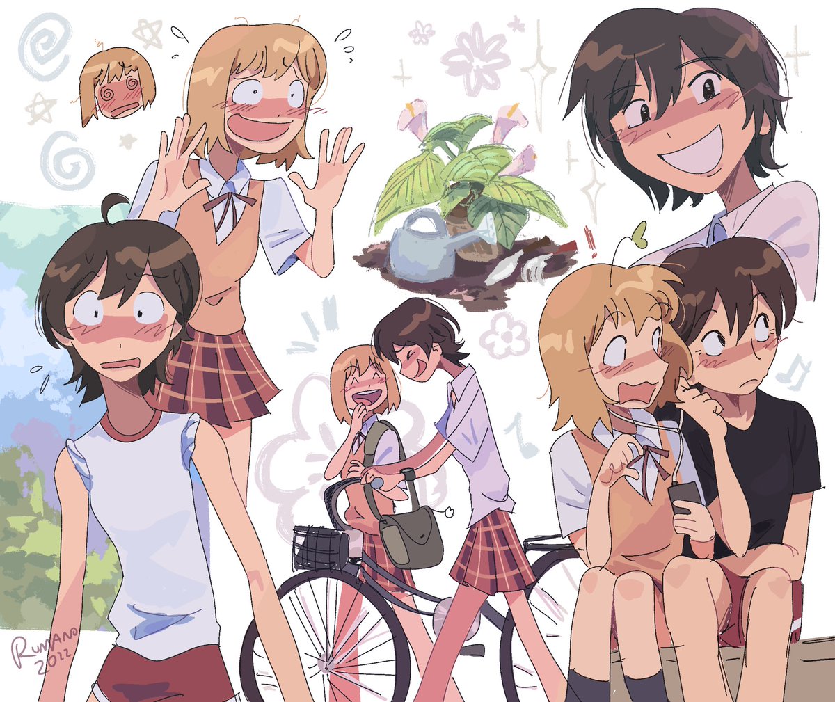 drew my favorite lesbians again teehee