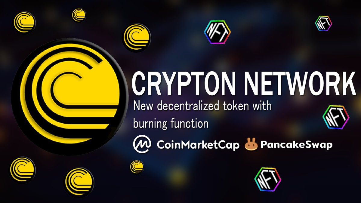 🔥 NYU Airdrop: CRYPYON NETWORK 
🎁 Total Reward: 20,000 CRYPTON
👥 Referral: 20,000 CRYPTON
🔥 PancakeSwap Listing on 5th May, 2022
🙈 Listing Price :- 1 CRYPTON = 0.005$
🔶 Airdrop Link: crnet.click/airdrop/
📡 Website: crnet.click