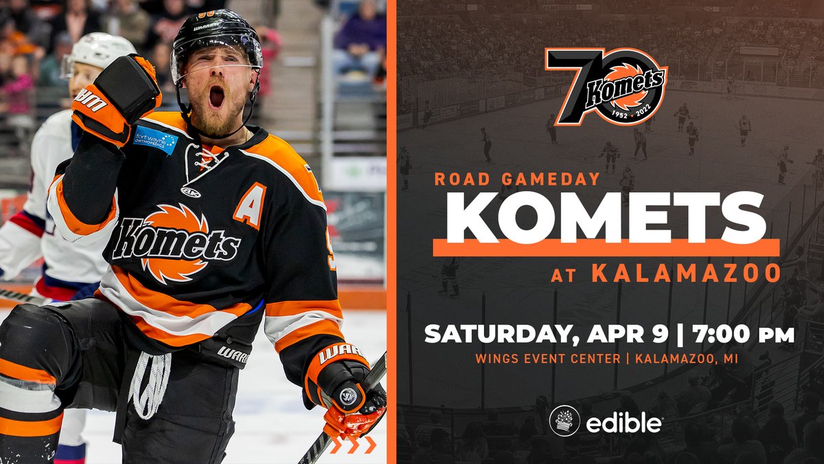FWKomets's tweet photo. Win and we're in - It's GAMEDAY!
#LetsGoKomets

⏰7:00 PM
📻 WOWO 1190AM/107.5FM
or online at https://t.co/vUdhZ2zrOP

Gamedays presented by @edible https://t.co/JWCI15voQZ
