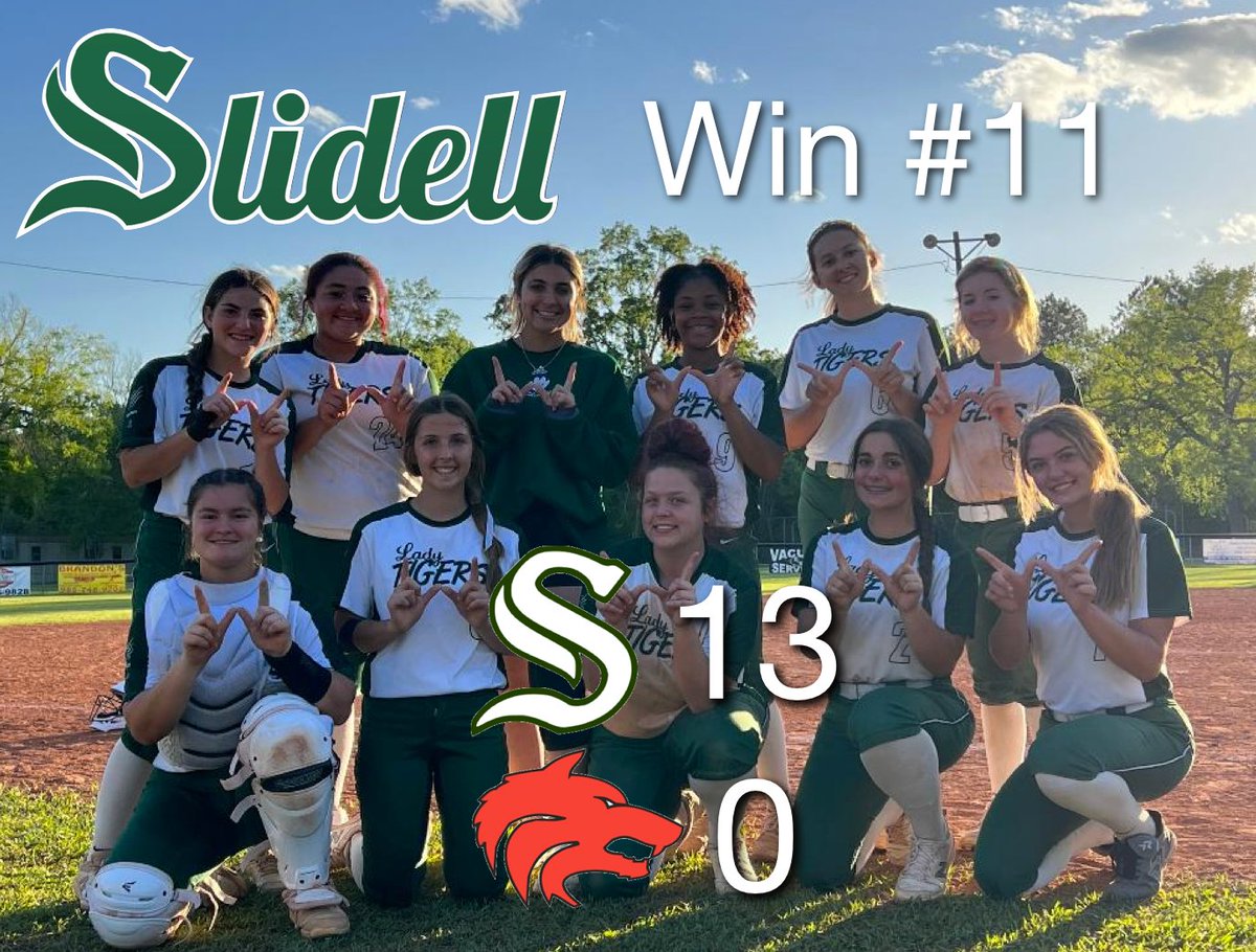 Win #11

@Louisiana5A <a href="/Softball_La/">Louisiana High School Softball</a> <a href="/SportsSlidell/">Slidell Sports</a>