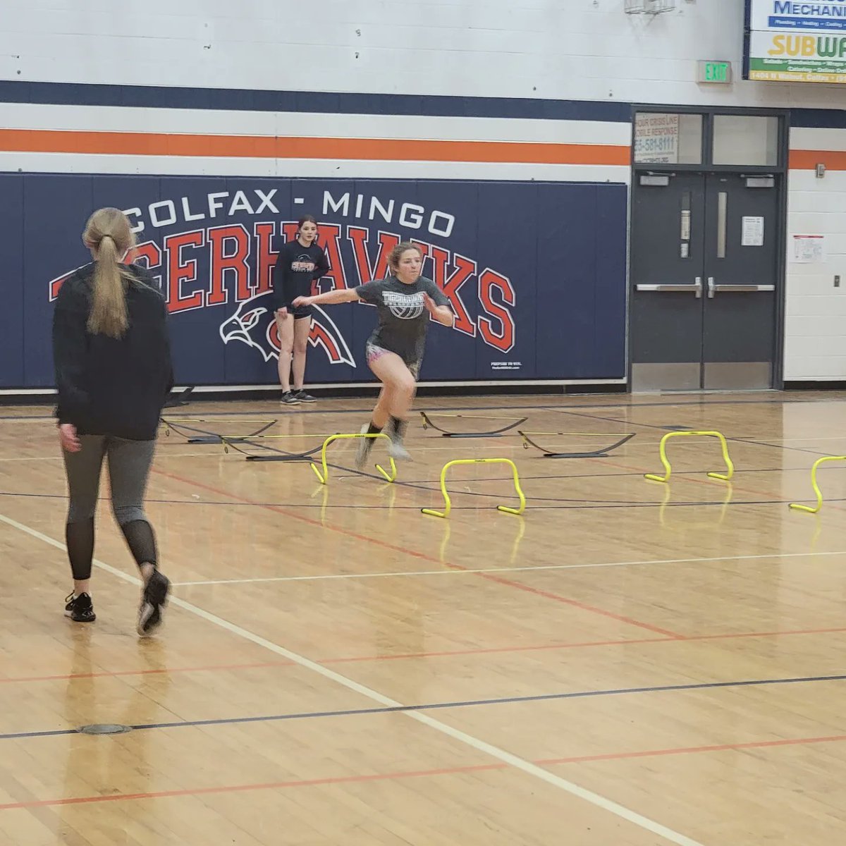 cm_track's tweet photo. A little running, a little jumping, a little shot put cornhole? Why not!! 😂 https://t.co/5nrtzGAcZf