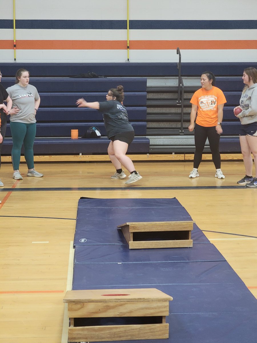 cm_track's tweet photo. A little running, a little jumping, a little shot put cornhole? Why not!! 😂 https://t.co/5nrtzGAcZf