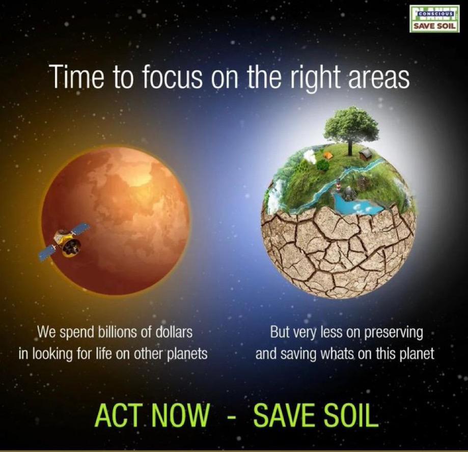 DurairajMaha's tweet photo. @cpsavesoil @SadhguruJV Soil extinction is a threat thats coming at us..
If we do the right things now, we can significantly turn this situation around and regenerate the soil in the next 15-25 years
Plz support the movement in that direction #SaveSoil #ConsciousPlant #JourneyForSoil https://t.co/LUsUzTk6bn