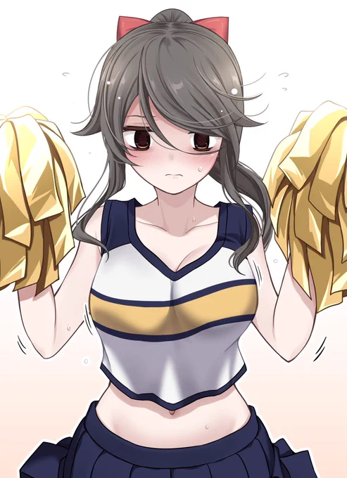 チアをがんばるくらい子
#くらい子
#オリジナル 
