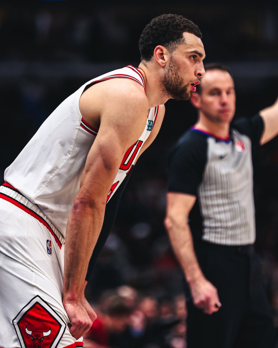 chicagobulls's tweet photo. "We're a really good basketball team and we're not playing like it. They (our fans) know that, we know that... we understand they have our back. We have to play better." -Zach LaVine https://t.co/TzM0KGgvHO