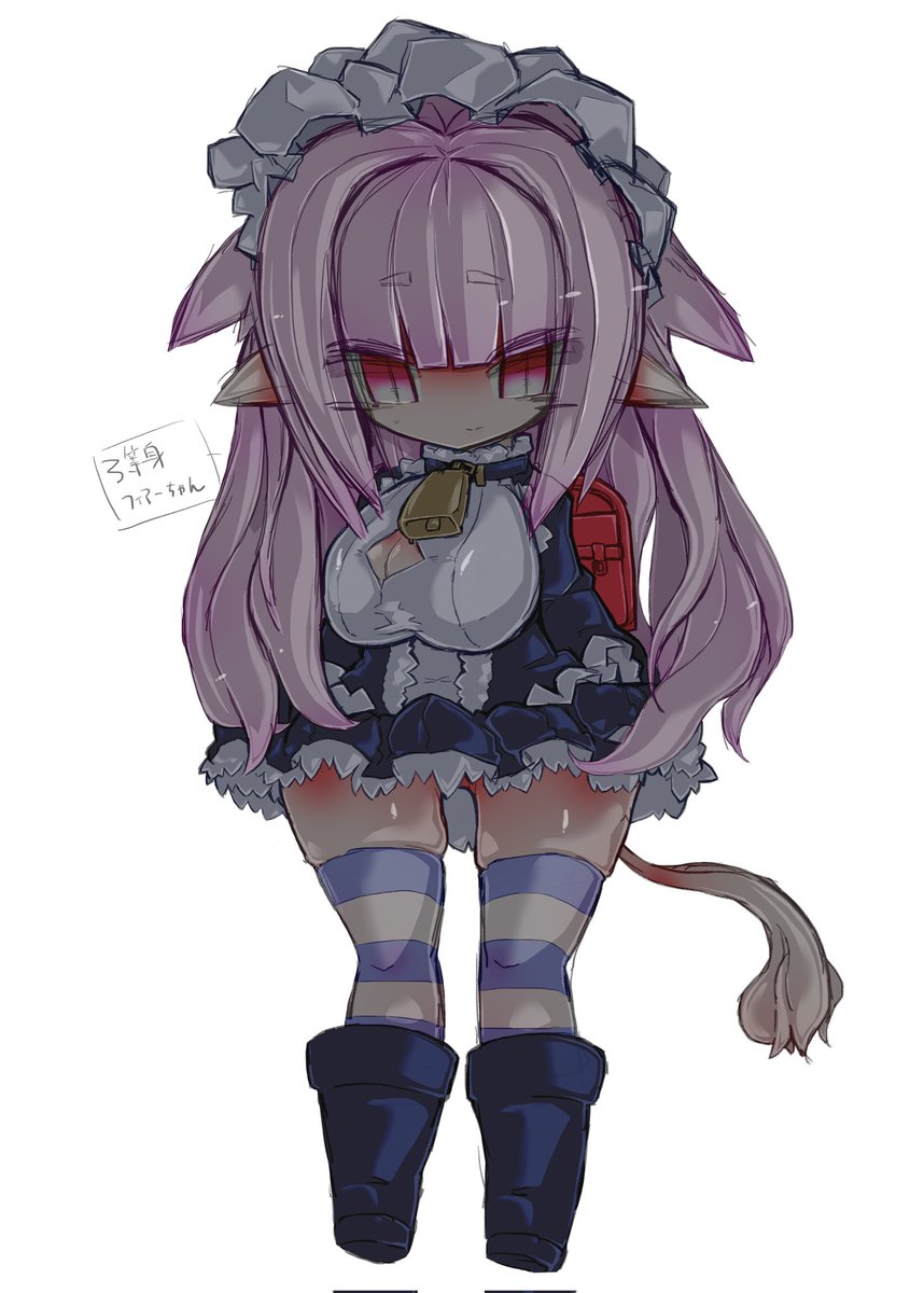 これは息抜きで描いたデフォルメのフィアーちゃんです。 