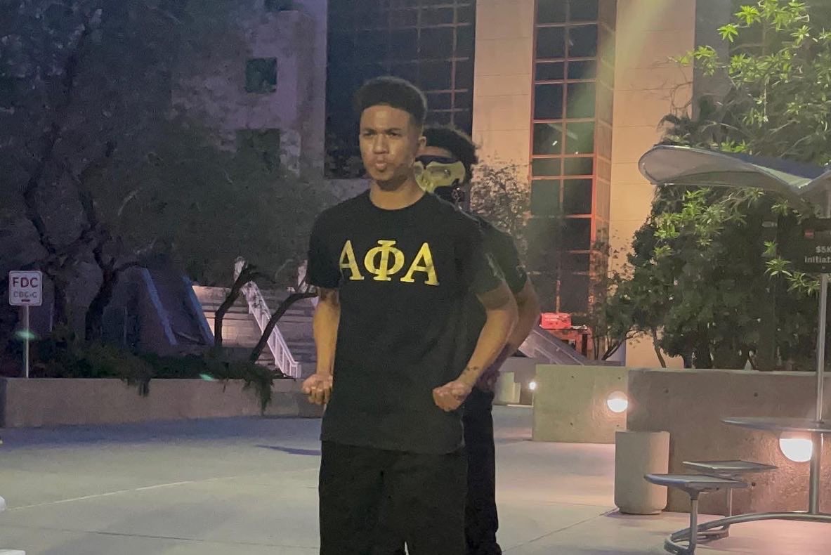 VegasAlphas's tweet photo. Congrats D9 Power Couple Tina Byrd @tbyrd2003 Demetrius Byrd @dbyrdnest19o6 as their 2 boys Zion Byrd @soccerbyrd15 & Noah Byrd @noah__byrd crossed into the House of Alpha Sigma Psi @unlv 3rd Generation of Alpha #AlphaPhiAlpha #ThetaPiLambda #SigmaPsi #NPHC #DeltaSigmaTheta https://t.co/dCyWWkrfKy
