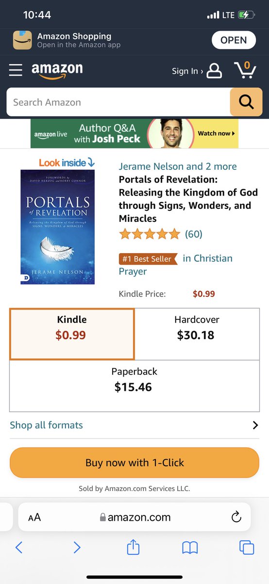 Get my book Portals of Revelation: Releasing the Kingdom of God through Signs, Wonders, and Miracles for only .99 cents today only! It’s already #1 on the charts!