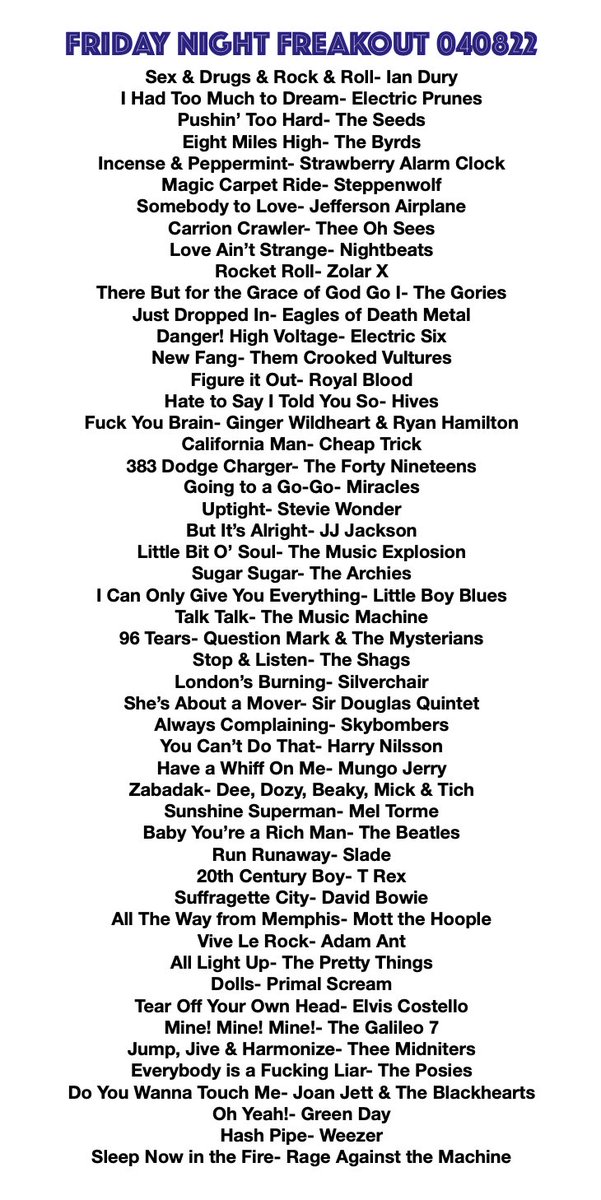 . <a href="/DrewFromTV/">drewfromtv</a> just wrapped up this week's Friday Night Freakout.  What is your favorite song from this week's show? #LSUG