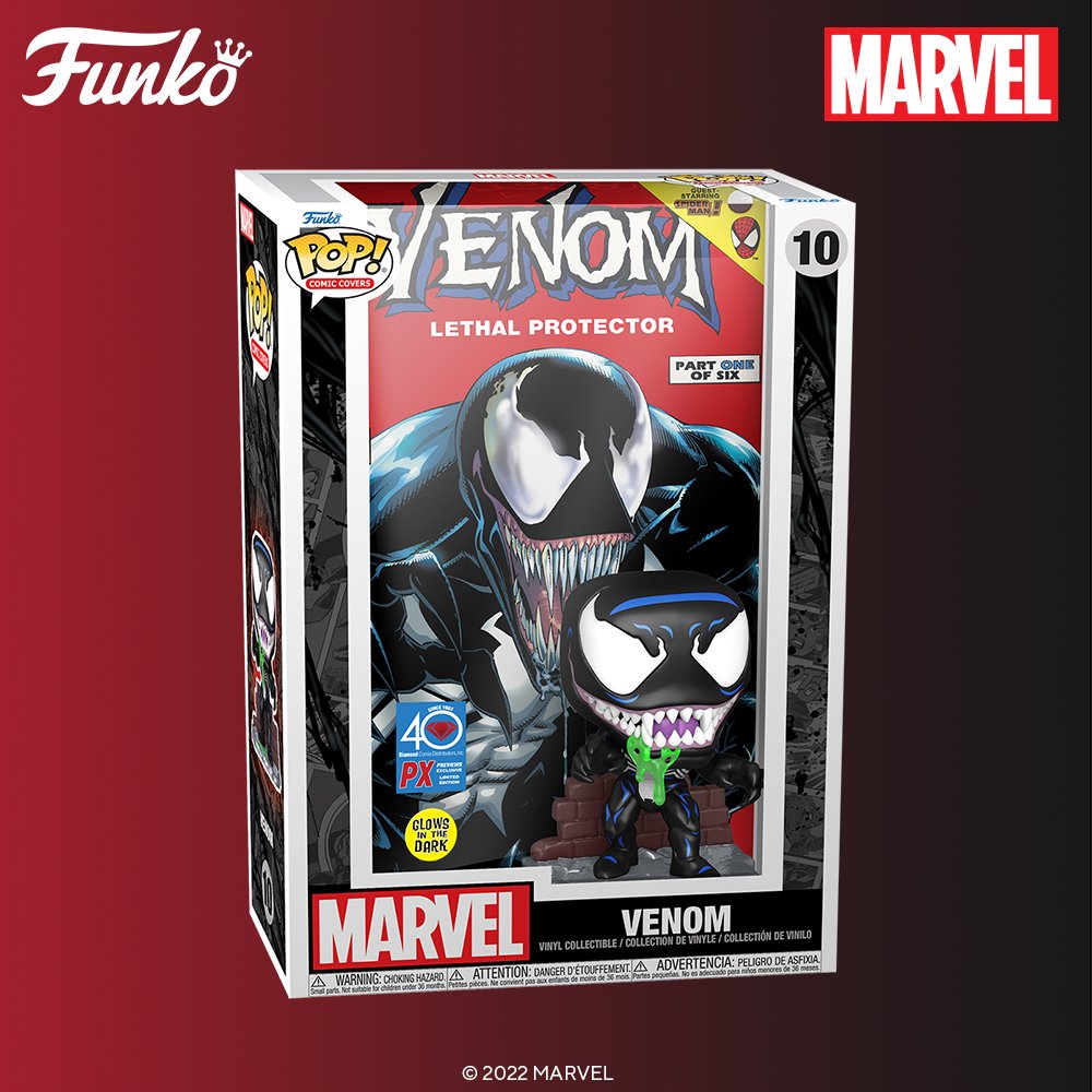 CinemaClub_MX's tweet photo. Increíble nuevo #FunkoPop de #Venom, junto al cómic #ProtectorLetal 🔥 https://t.co/OoiD9yPY2g