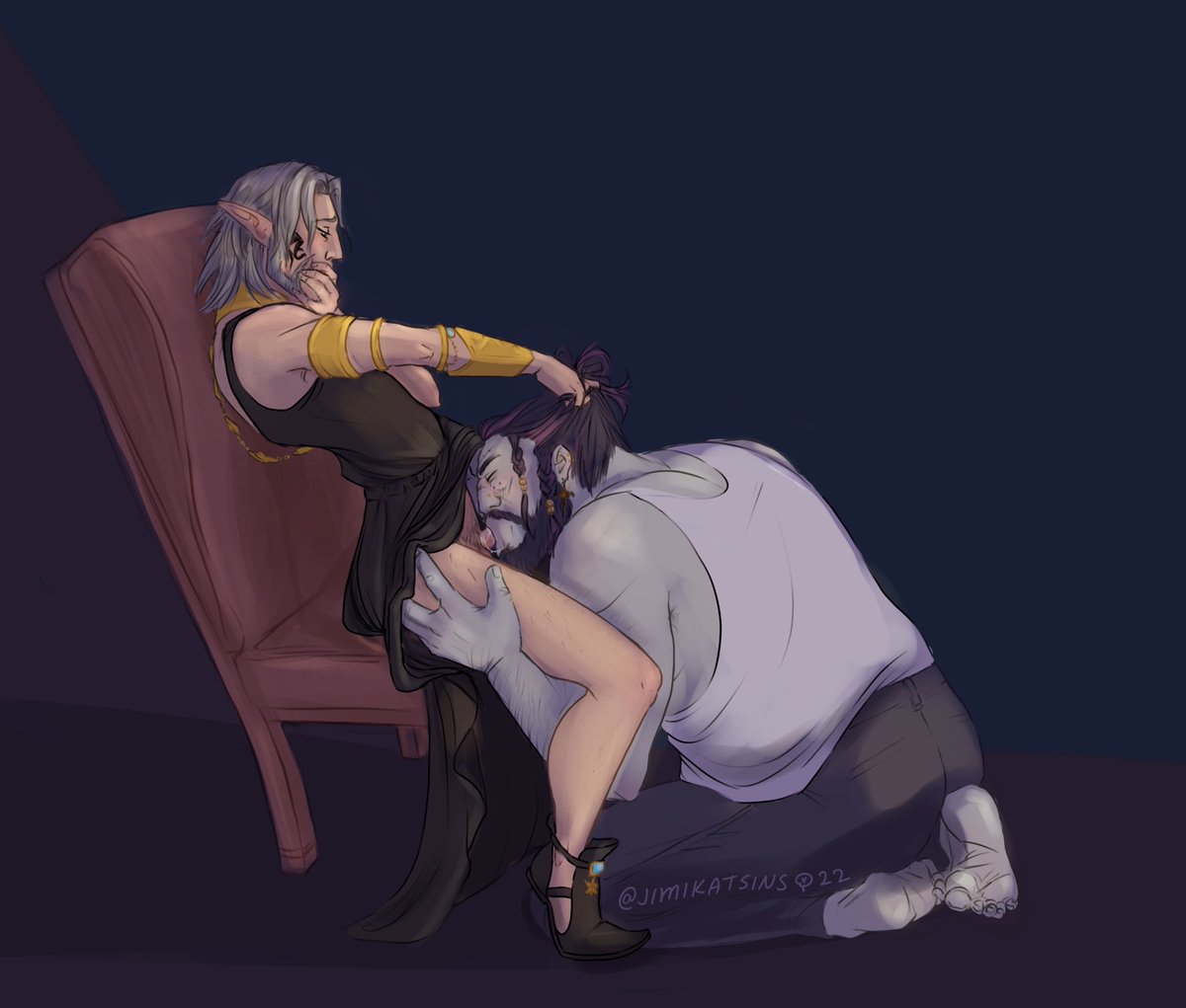 Urianger is so very rarely at a loss for words.

[ nsfw / urianger / ffxiv ]