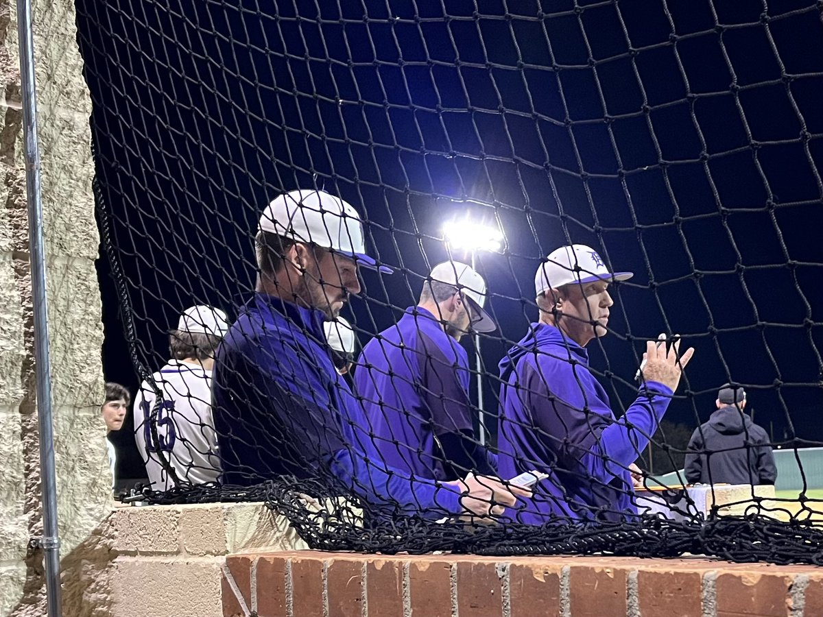 joannemkeeler's tweet photo. Fun night at Cotton Nix Field as the Broncos take the win, 8-4 🎉🥳💜💛⚾️!! @joelhays9 @mark_goggins @LaShawn_N_Brock @ScottNedrow @Denton_Baseball https://t.co/243Ssrhe0Z