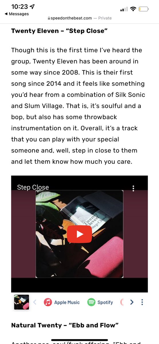 bradgilmore's tweet photo. Appreciate @SpeedontheBeat for the write up for the new @TwentyEleven song #StepClose. We are proud of this one and our new album coming soon. https://t.co/oMDvhT1Yqg https://t.co/UYrI9J9QU6