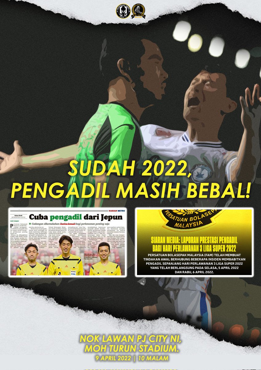BadboyBeware13's tweet photo. 2022 Reff masih BEBAL..
Temerloh kabo babei..
Hari perlawanan
Pahang vs Pj city
#elephantarmy
#Beware13 https://t.co/igE6wKBXlr
