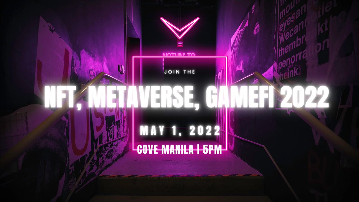 RANDOM 5,000PHP GIVEAWAY 📣

🇵🇭 NFT Metaverse GameFi 2022 on the 1st of May 2022 at Cove Manila, Philippines! 

Tune in to find out what's the latest trends in the world of Blockchain, Crypto, NFT, DeFi, Metaverse, Web3, and more.