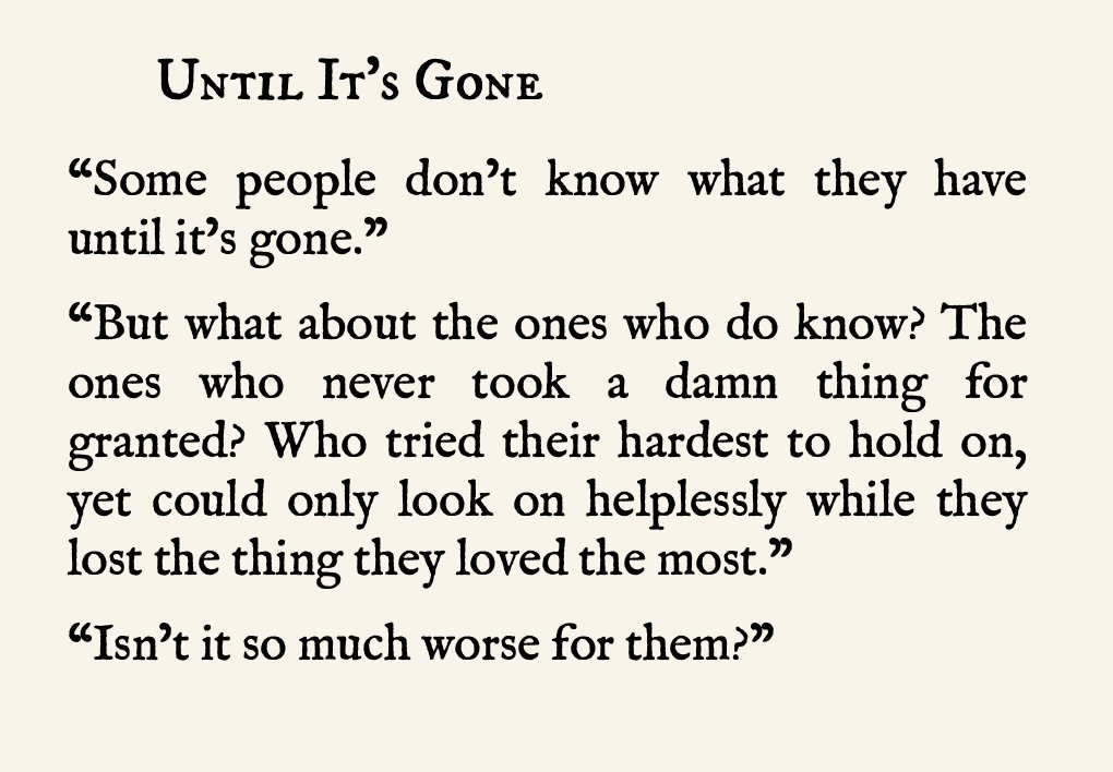 isinulatngtala's tweet photo. Until It's Gone.

The Universe of Us || Lang Leav https://t.co/276Z2NtU6b