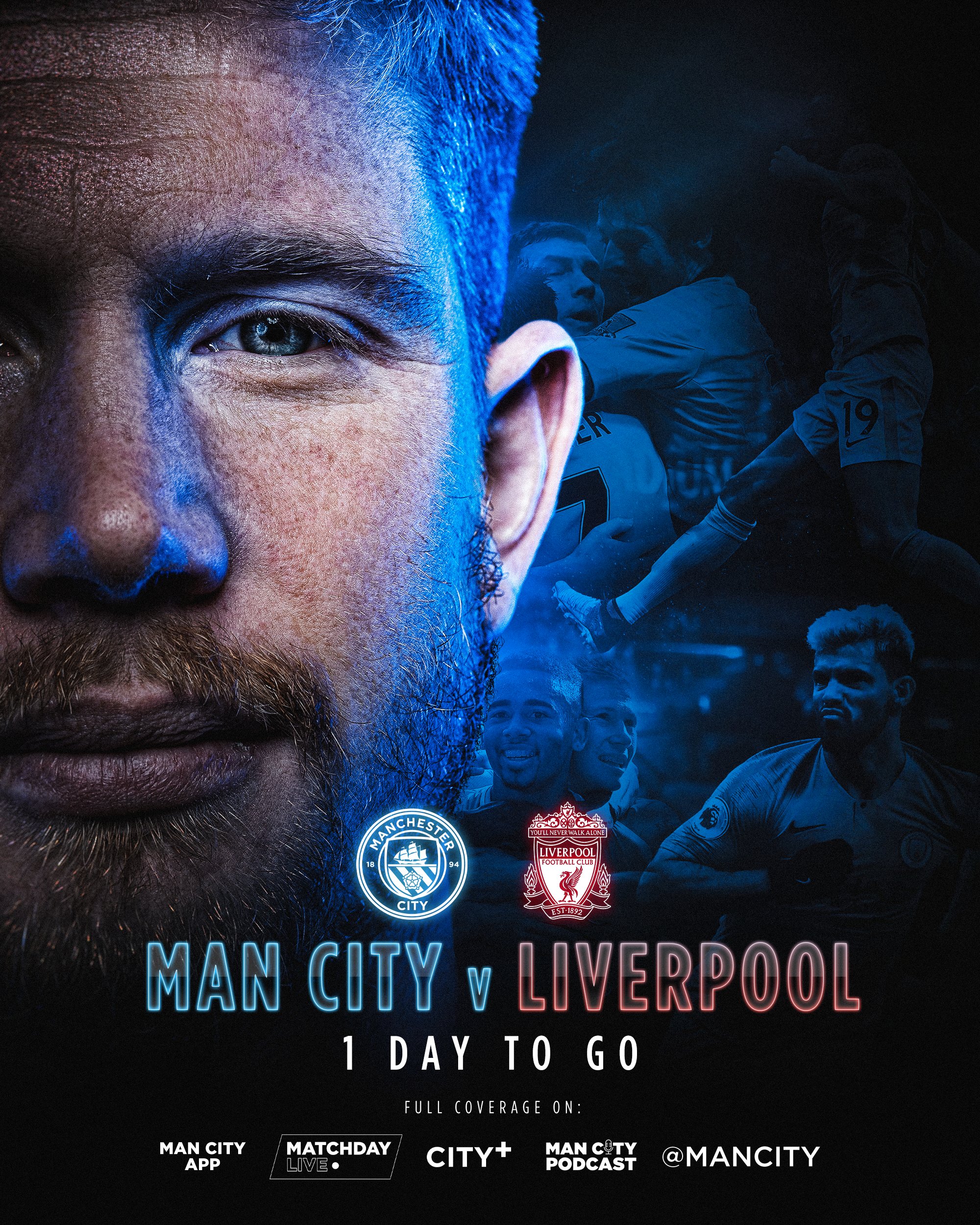 Manchester City'nin Liverpool Maçı İçin Hazırladığı Görsel