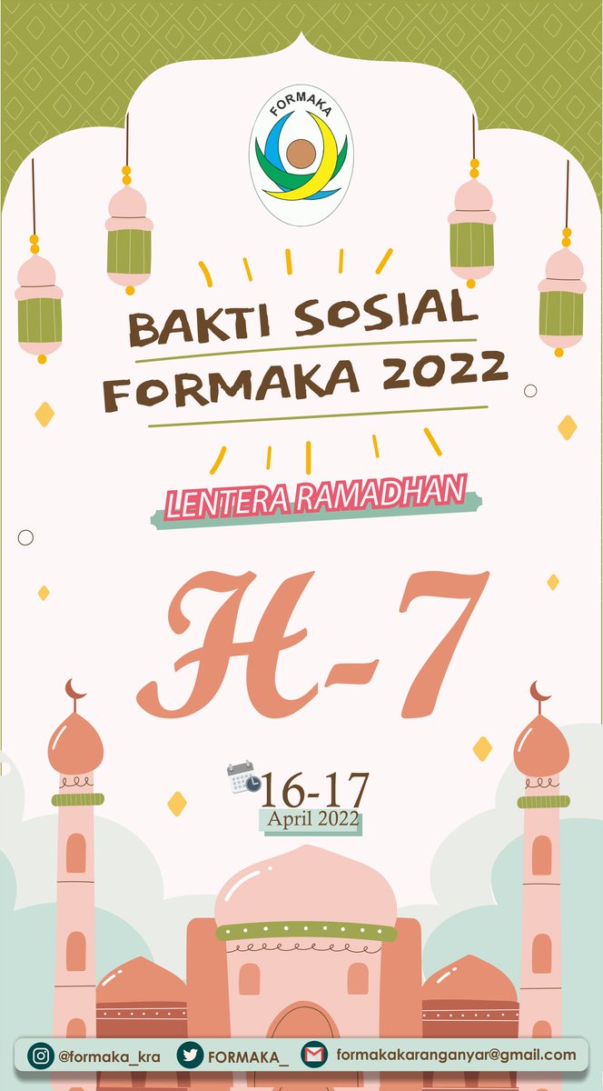 FORMAKA_'s tweet photo. H-7 menuju Bakti Sosial FORMAKA 2022👋 https://t.co/HZVh4o1j5t