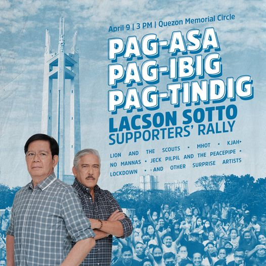 gwaPINGOfficial's tweet photo. TARA at SIMULAN ANG PAGBABAGO!
#KayPingSigurado
#HindiSayangAngBotoMo
#LacsonSottoPanaloTayo
#5PresidentePingLacson
#9VicePresidentTitoSotto
#gwaPING https://t.co/SZYvQUwCzI