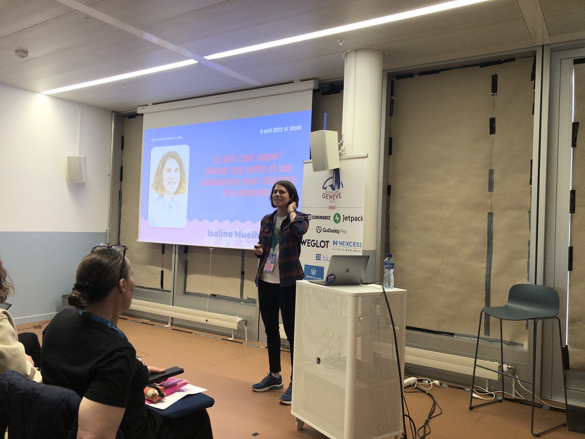 WordCampGVA's tweet photo. Le #wcgva a démarré avec Le SEO, c'est super! par Isaline Muelhauser @WorkInSEO
#wpgva #WordCamp #WordPress https://t.co/3AejouaUee