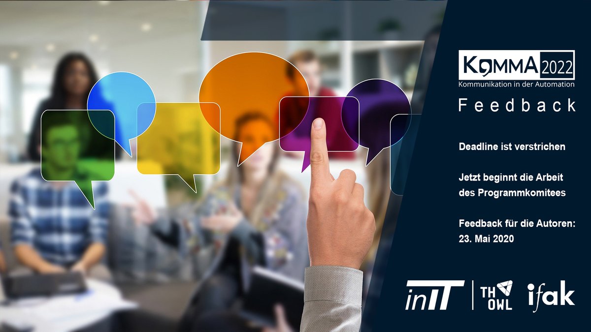Die Deadline zur Einreichung von Beiträgen ist nun verstrichen. Jetzt heißt es für das Programmkomitee die Beiträge zu begutachten. 

Das Feedback für die Autoren gibt es am 23. Mai 2022.