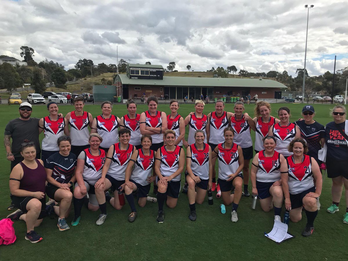 DarebinFalcons's tweet photo. How good is footy! It might be AFLW grand final day (for those that celebrate) but it’s also the first round of Over 35’s competition and all the players were excited to be there!
@VUWesternSpurs @BHNFC @WerribeeFC @AFLMasters
#FootyForFun https://t.co/JJh1IMhzbo