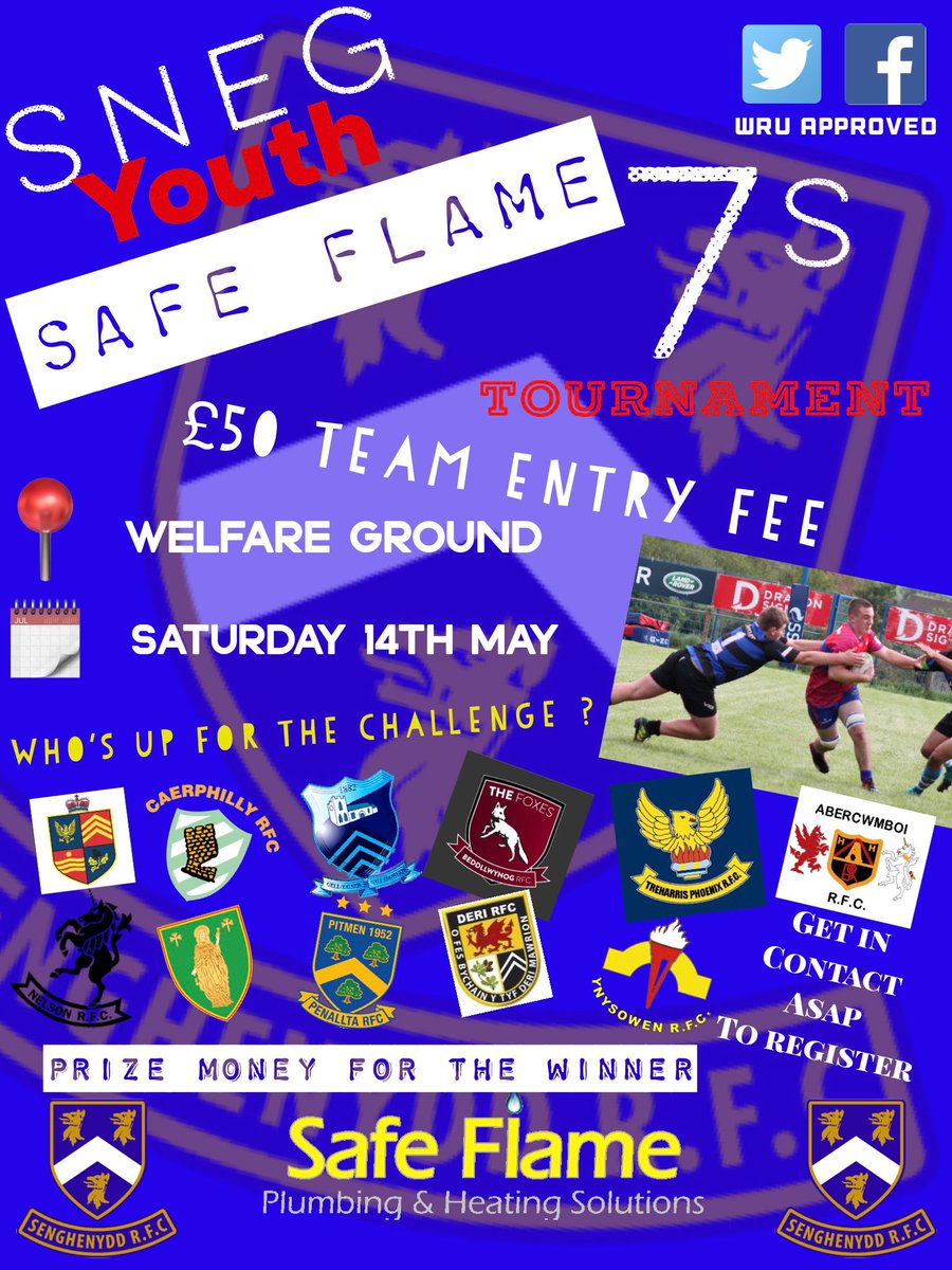 The £50 entry will be used to provide £150 for the winner, £50 second place, buy trophies and hopefully provide the boys with a music band afterwards. 
  We're going with eight teams, but we might consider making it bigger. Drop me a message if you're interested. 
Pl retweet 🔵🔴