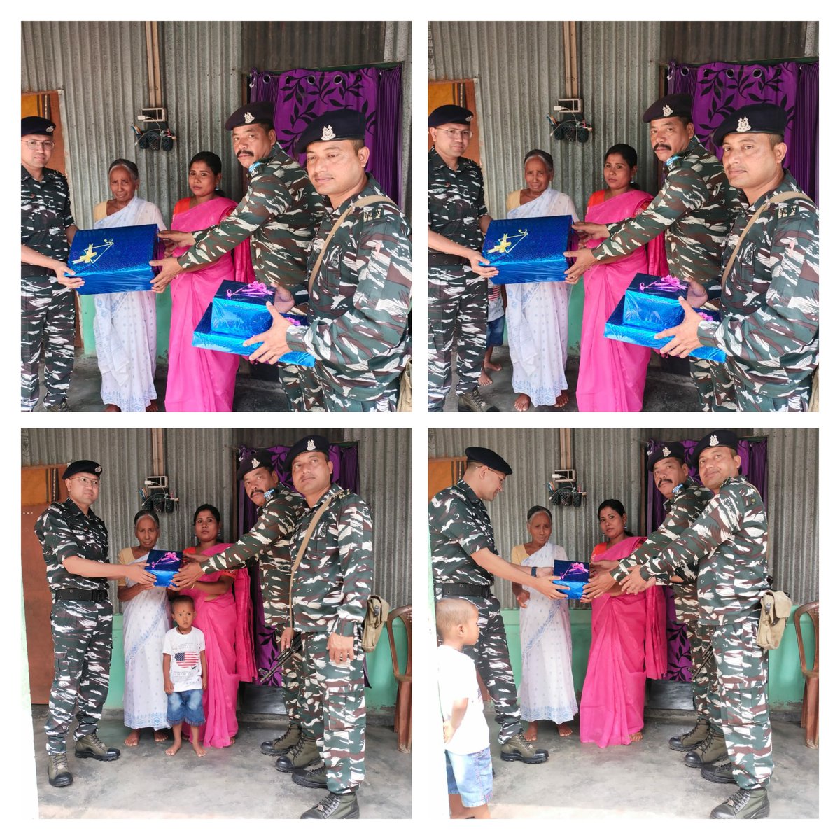 Celebration of Valour Day 2022

1)Guard presentation
2)Sainik Sammelan
3)Felicitation of Gallantry Medal winners
4)Visit to the family of martyr Jagannth Roy,in Jalpaiguri seeking their welfare and their felicitation