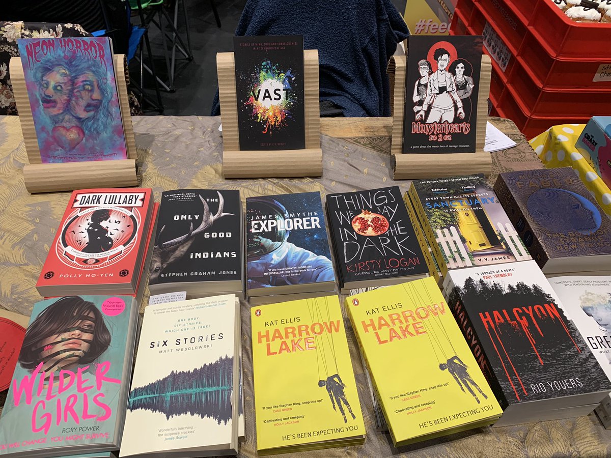 BooksOutside's tweet photo. All set up ready to go at @The_SCGC We are here at Swansea Arena selling new and used books all weekend! https://t.co/LB3xcQvmu6