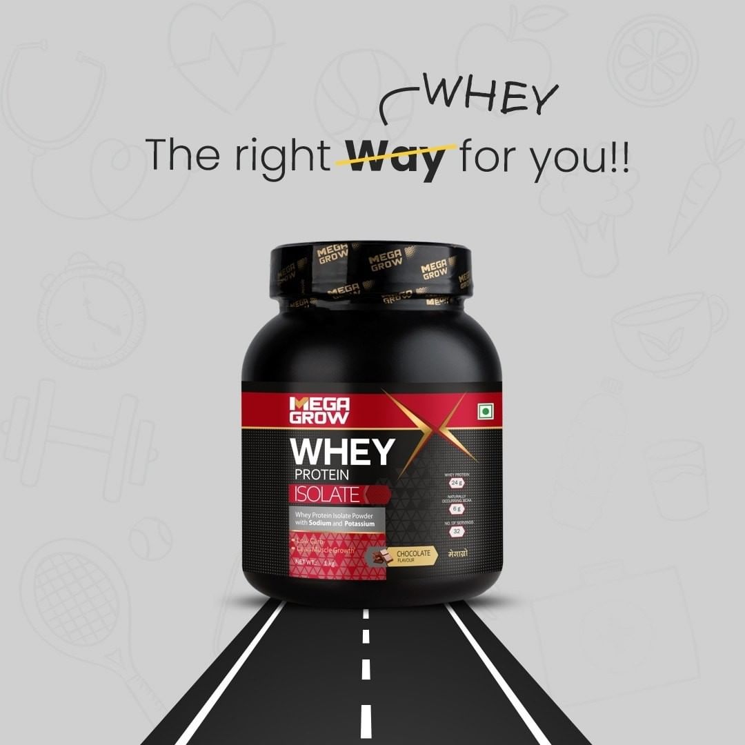 Here's the right way of your fitness , #Megagrow #WheyProtein!💪💯 
Shop Now: bit.ly/3xbEH5S 

#BanaaApniPechaan #wheyproteinisolate #benefitsofprotein #flexingbody #beastmode #gymlover #gymmotivation #beginnerwheyprotein #fitnesssupplements #healthylifestyle #fitness