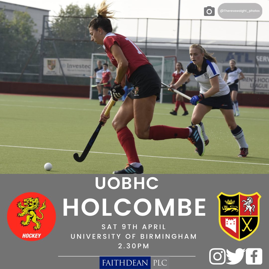 Your L1’s are travelling to <a href="/UOBHC1/">University of Birmingham Hockey Club 🦁</a>  for their final game of the season❗️

📍 <a href="/UOBHC1/">University of Birmingham Hockey Club 🦁</a> 
⏰  2️⃣.3️⃣0️⃣pm

#IncredibleHolcs #AwayDays