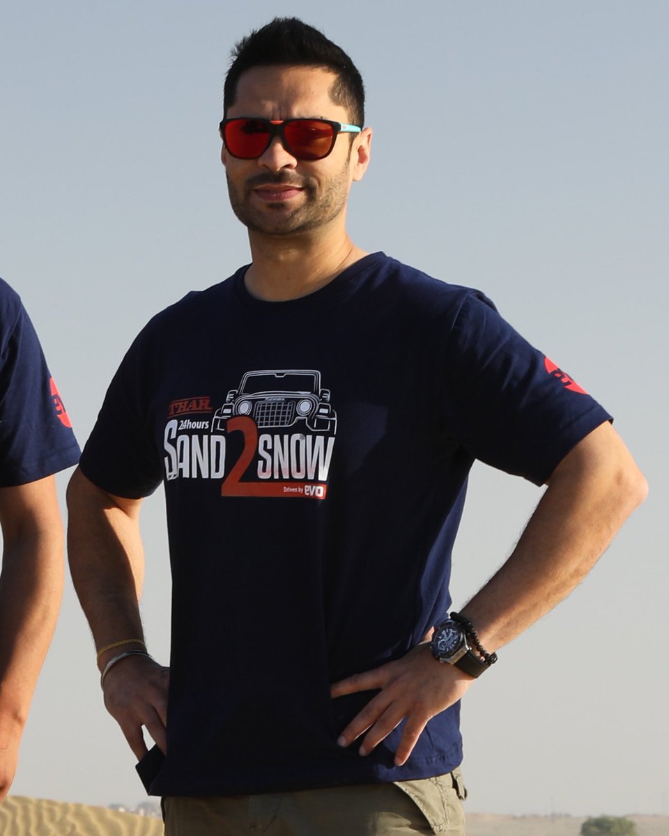SirishChandran's tweet photo. We’ve got two #MahindraThar on #Sand2Snow drive. Giving me company in the lead 4x4 is Arjuna awardee @Gillracing while king of the mountains Suresh Rana is partnered with king of the desert Madan Choudhary in the second #mStallion #Thar https://t.co/6jP3gqHreF