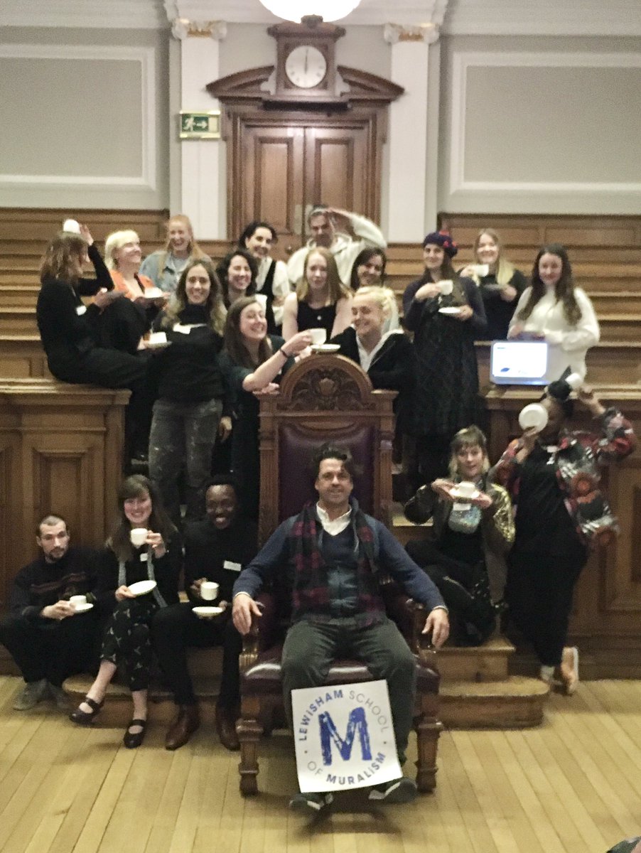 Last night I chaired a panel discussion for <a href="/lsomuralism/">London School of Muralism</a> end-of-era event. Such capable, energised students, now setting up their own businesses &amp; filling the city with fab murals &amp; public art. Congratulations <a href="/artmongers/">Artmongers</a> <a href="/GoldsmithsUoL/">Goldsmiths, University of London</a> <a href="/newbijohn/">john newbigin</a>