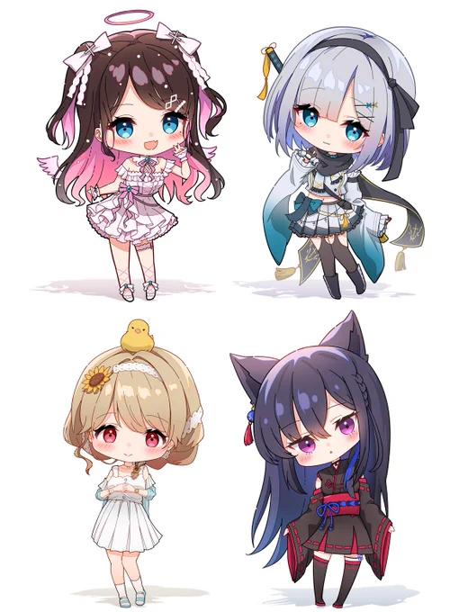 7月18日のぶいすぽオンリーイベントで出すアクキーのご紹介です!LVG4名こんな感じで描きました!!ぜひお楽しみにしてて下さい～!🙏✨
※無事にサークル参加できた場合の話です!
#VGGC 
