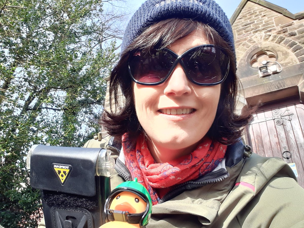You know you are cycling in Stockport when ready for all weathers.. 
Sunglasses ✔
Woolly hat ✔
Scarf✔
Gloves✔
Waterproofs✔
No such thing as the wrong weather