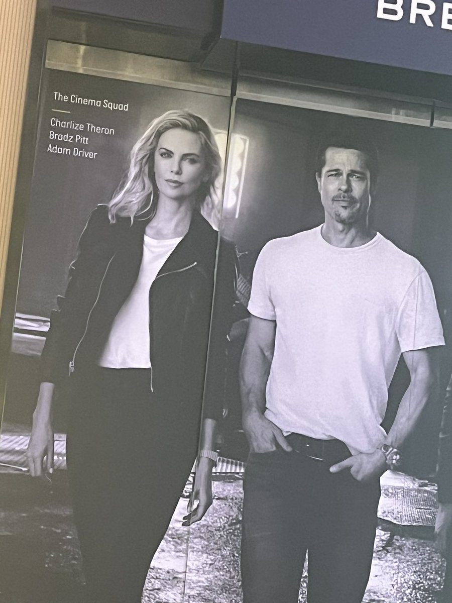 CharmaleeM's tweet photo. Saw this ad in Vegas - shocked that no one clearly checked the name spelling BRADZ PITT  😂 https://t.co/91l0JUSlAS