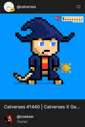 cowkaww's tweet photo. Well hello there handsome🐮👀 Thanks a bunch for the juice! @GamerPunks_NFT @catverses https://t.co/sIWTobrZcb