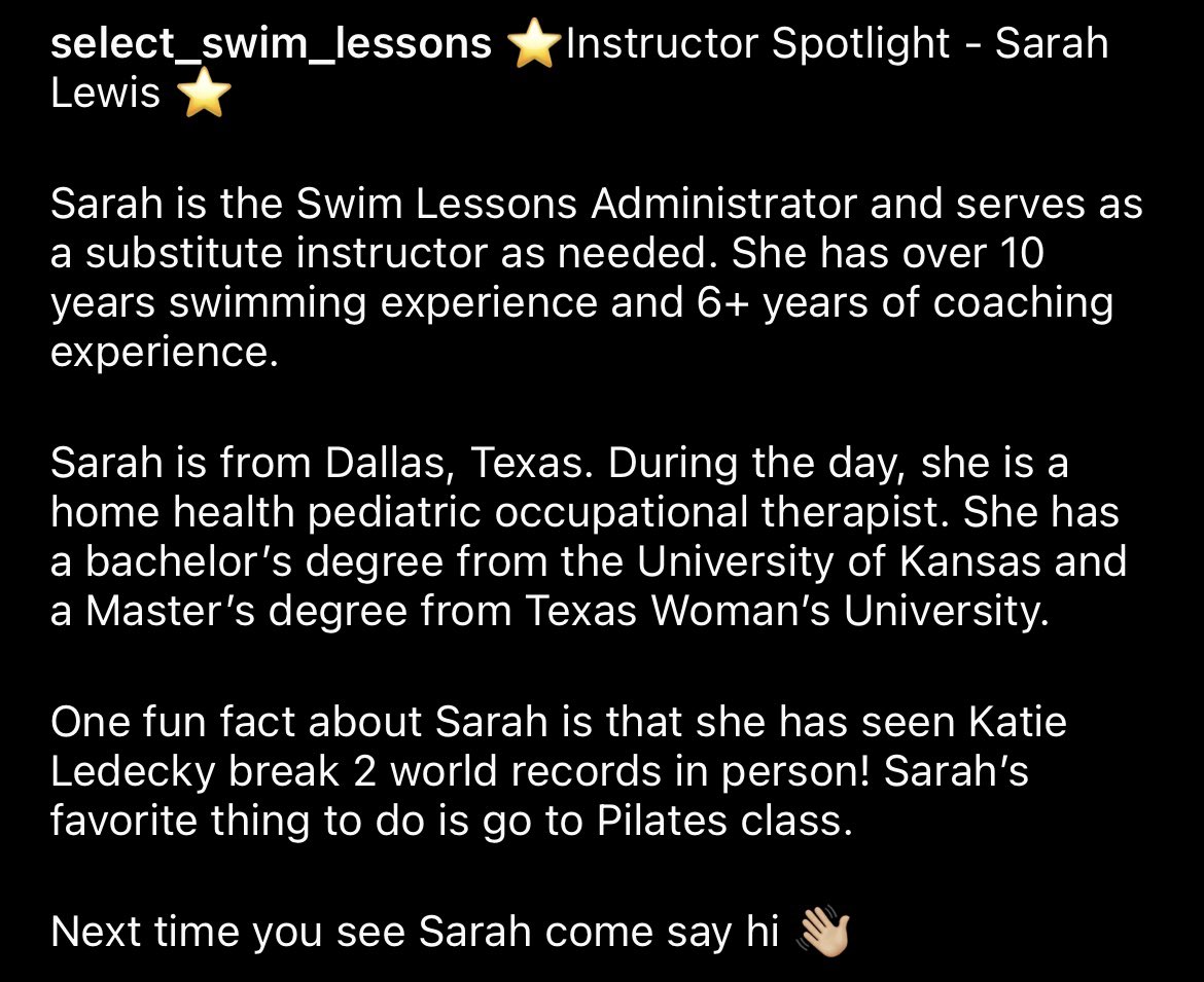 Select_Lessons's tweet image. Instructor spotlight - Sarah Lewis