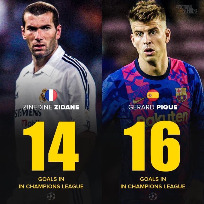 franc23fcb's tweet image. Si Benzema es mejor que Luis Suárez por tener más goles en Champions entonces Piqué es mejor que Zidane?