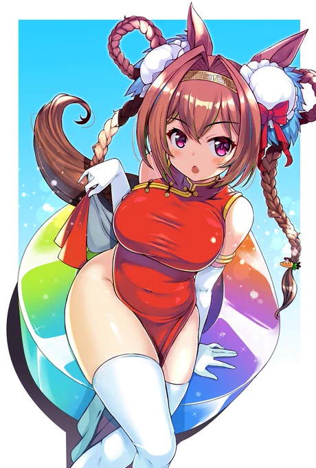 そろそろ新衣装とか欲しいなーなんて。
ダスカはチャイナ服に合うと思うのよねぇ～(*'ω`*)

#ウマ娘
#ダイワスカーレット 